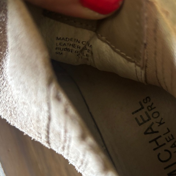 Michael Kors Tan Suede Ankle Booties - Picture 6 of 7